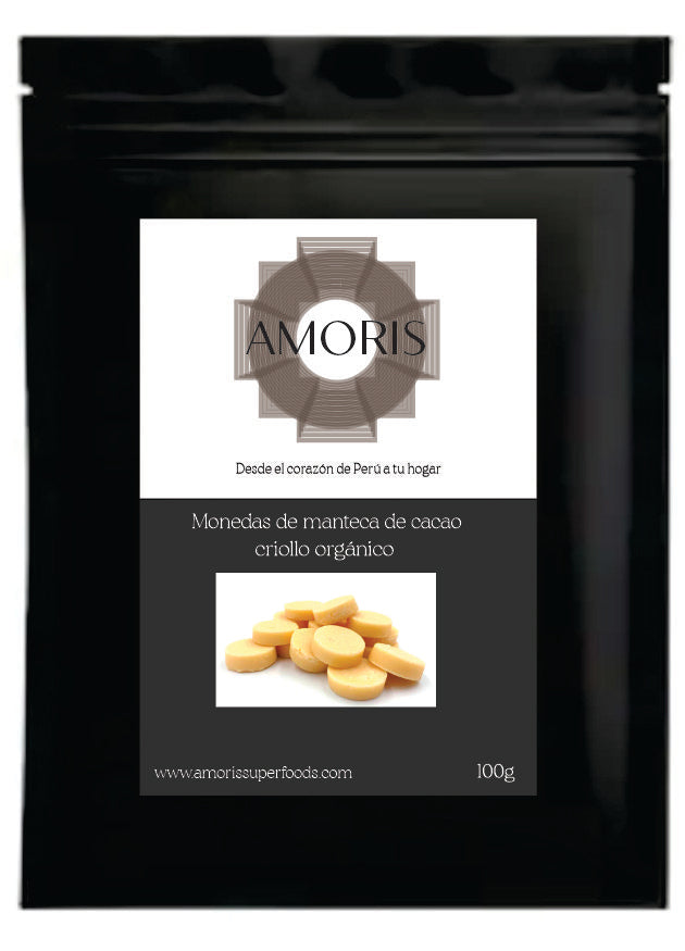 Monedas de Manteca de cacao criollo orgánico 100g