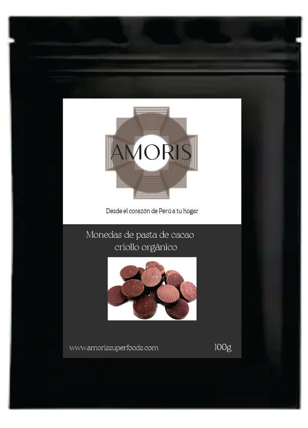 Pasta de Cacao criollo orgánico - Monedas 100g